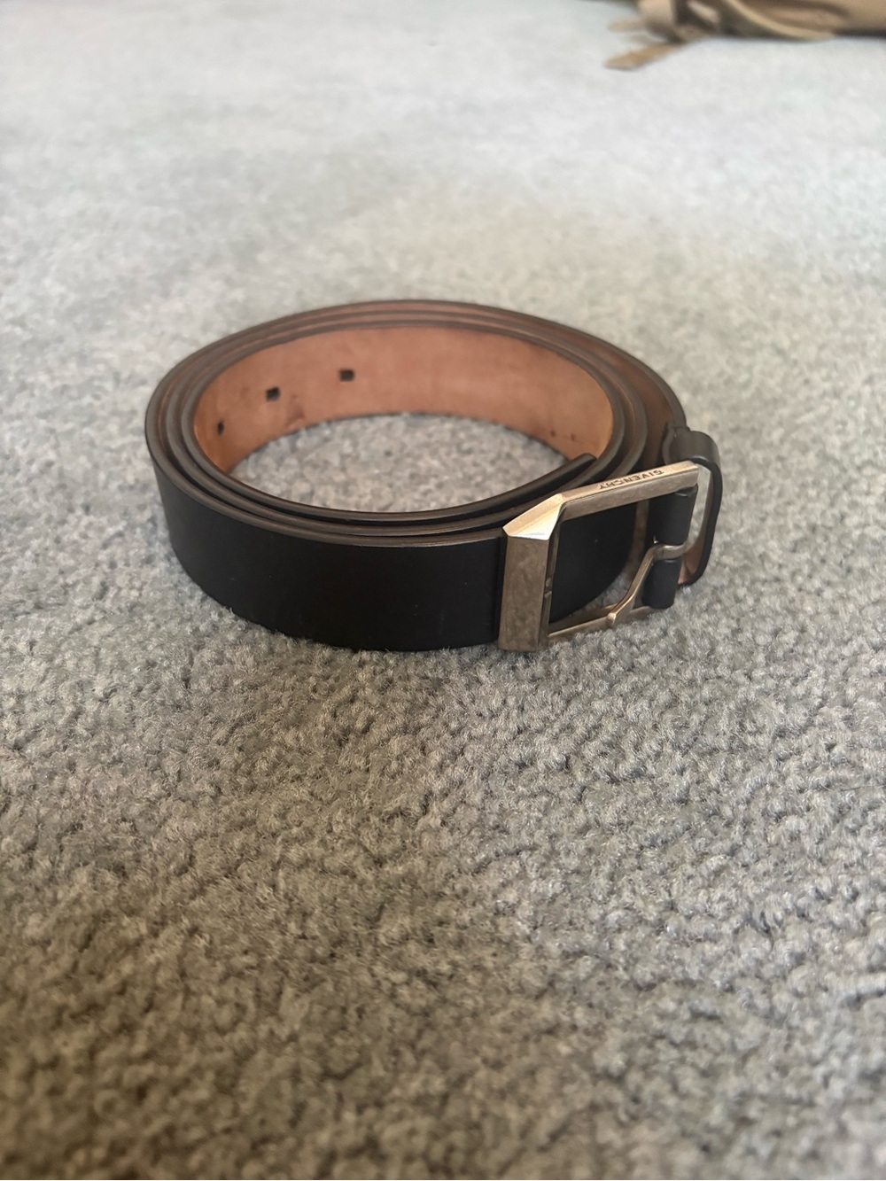 Givenchy Paris Calfskin Leather Belt